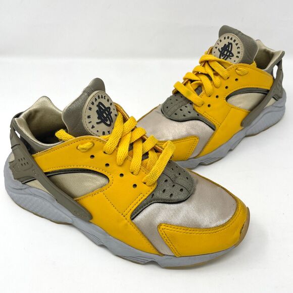 Nike‎ Air Huarache Women's Sz 7 Custom ID Sneakers Yellow Trainer - Picture 8 of 9